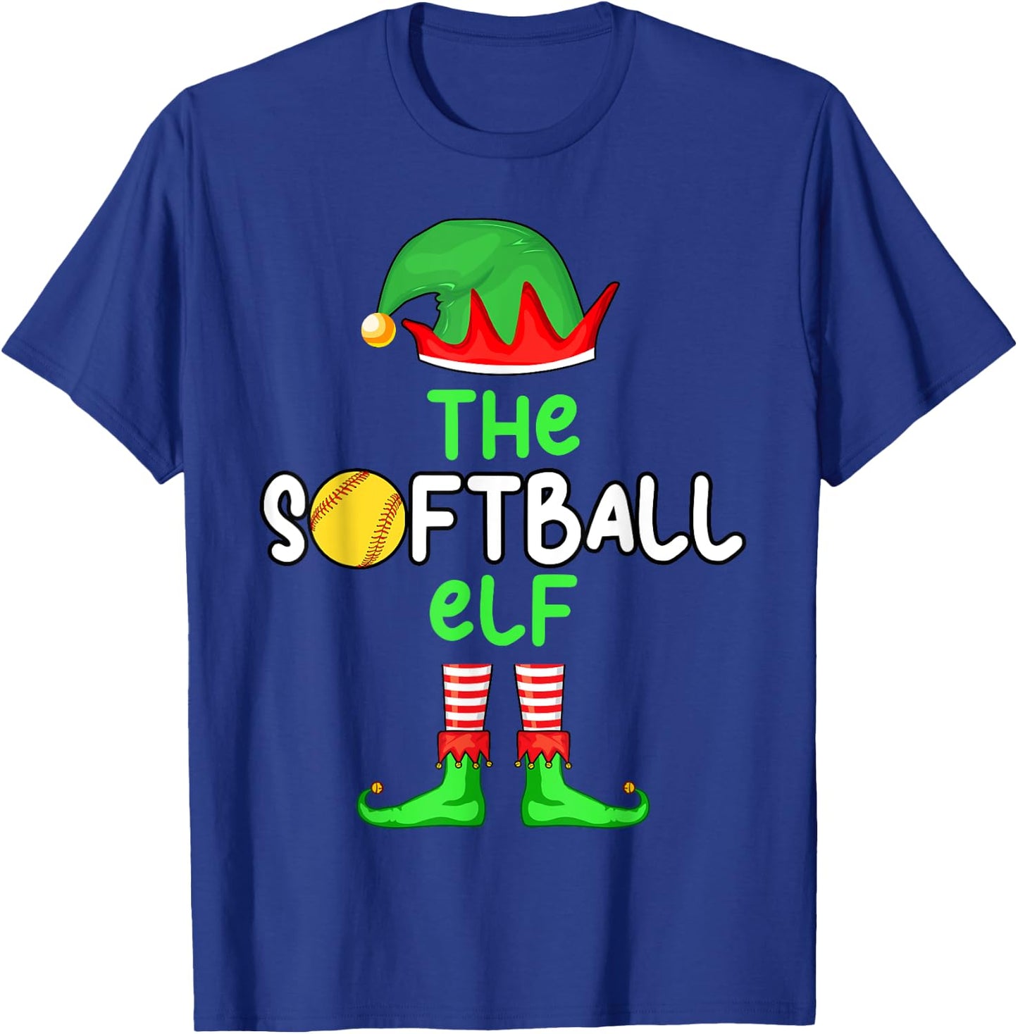 I'm The Softball Elf Christmas Family Matching Pajama T-Shirt - T-Shirt | Royal