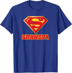 Superman Super Grandpa T-Shirt - T-Shirt | Royal