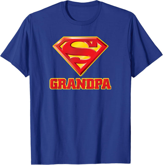 Superman Super Grandpa T-Shirt - T-Shirt | Royal