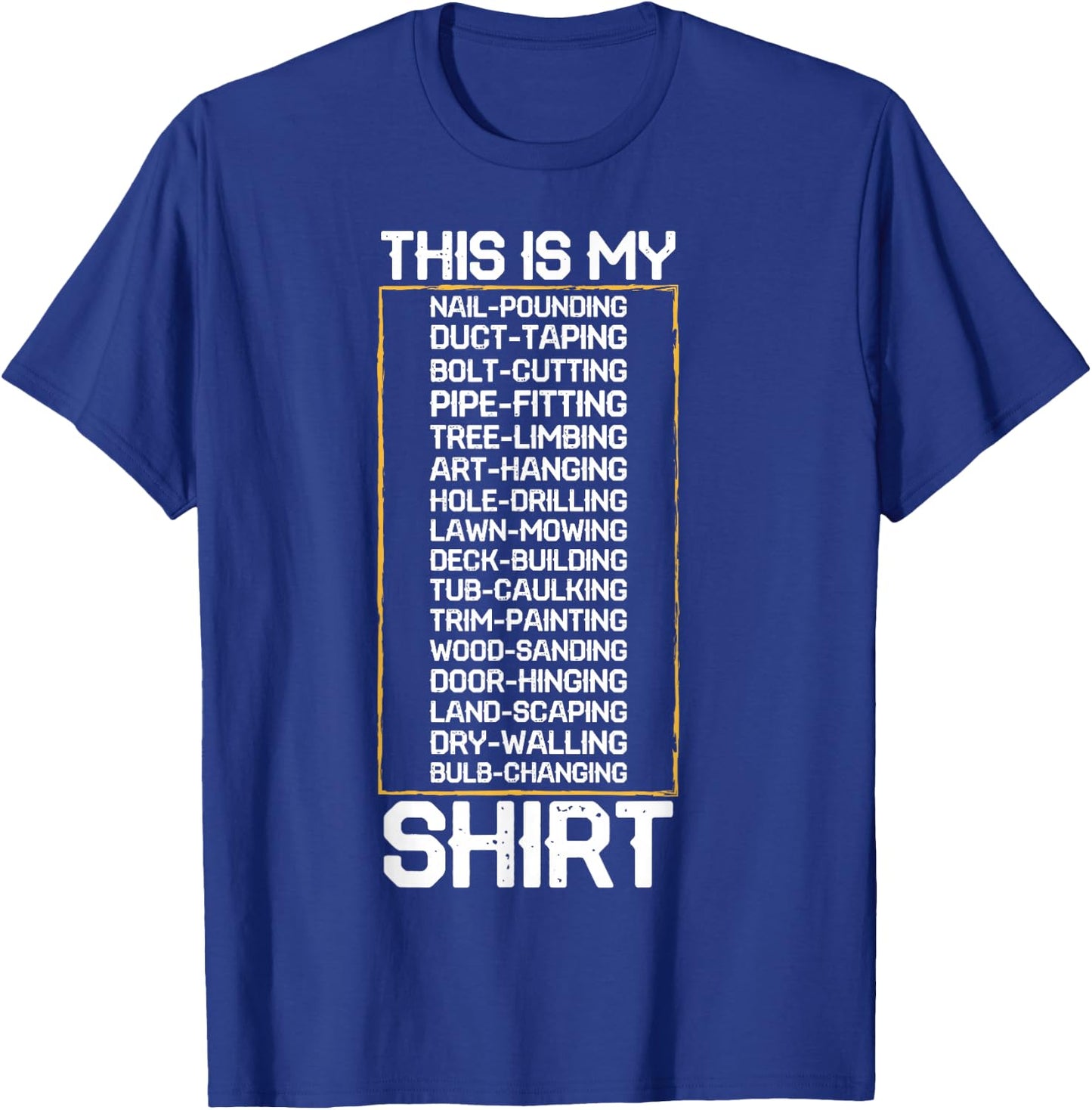 Handyman Fix It Home Repair T-Shirt - T-Shirt | Royal