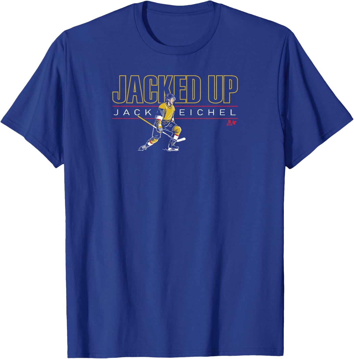 Jack Eichel - Jacked Up - Vegas Hockey T-Shirt - T-Shirt | Royal