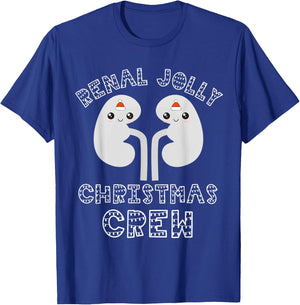 Dialysis Tech Christmas Dialysis Nurse Renal Jolly Crew Team T-Shirt - T-Shirt | Royal