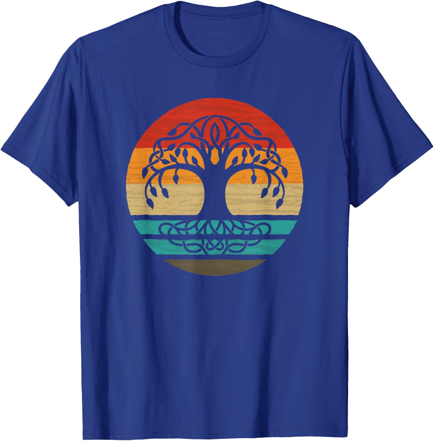 Tree Of Life Retro Style Vintage T-Shirt - T-Shirt | Royal