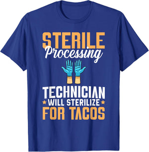Sterile Processing Technician Instruments Tech Certification T-Shirt - T-Shirt | Royal