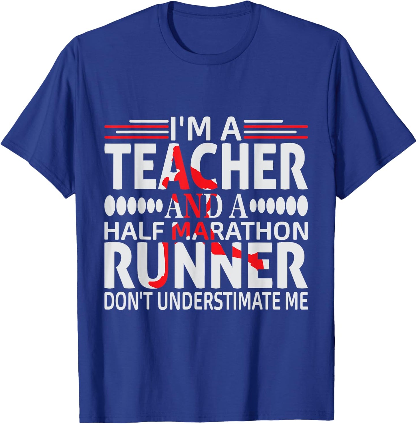 Marathoner Half Marathon First Half Marathon T-Shirt - T-Shirt | Royal