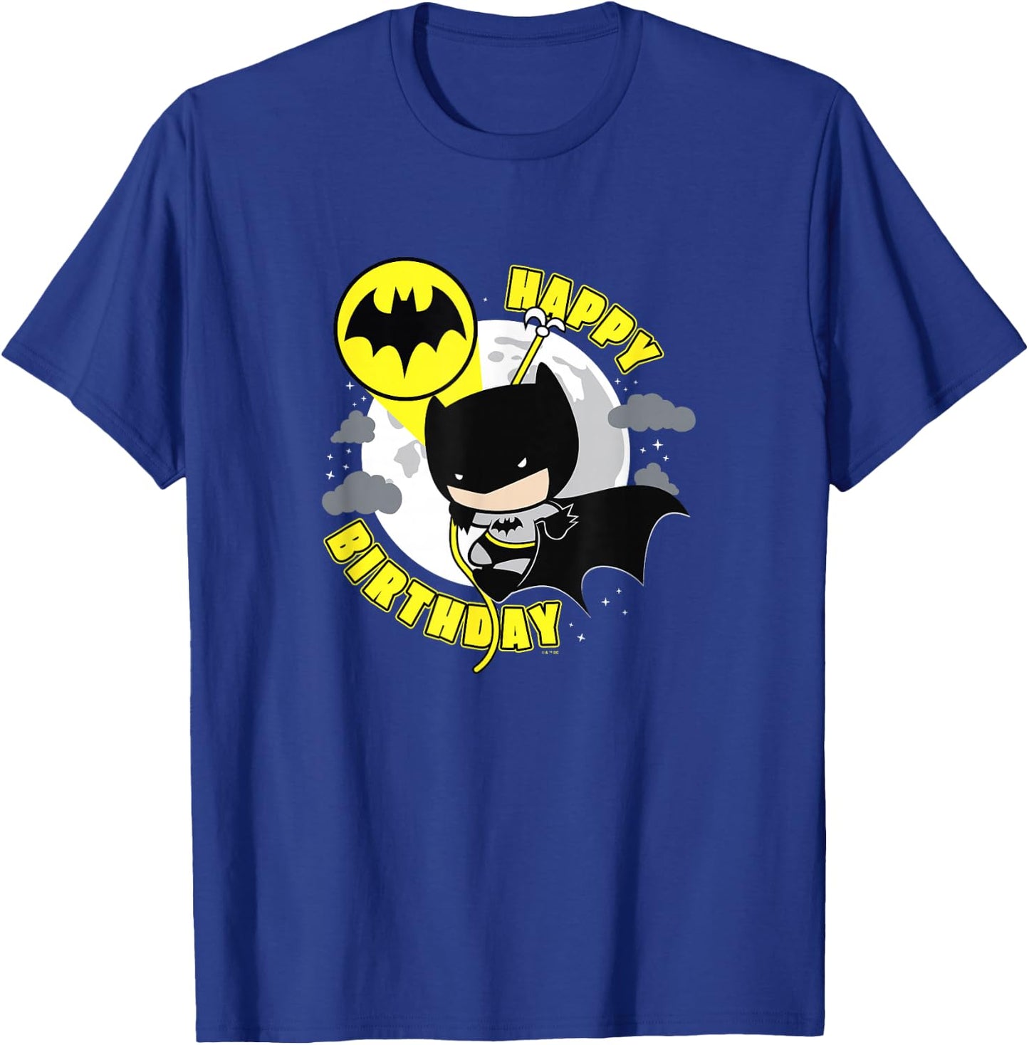 DC Comics Justice League Happy Birthday Chibi Batman T-Shirt - T-Shirt | Royal
