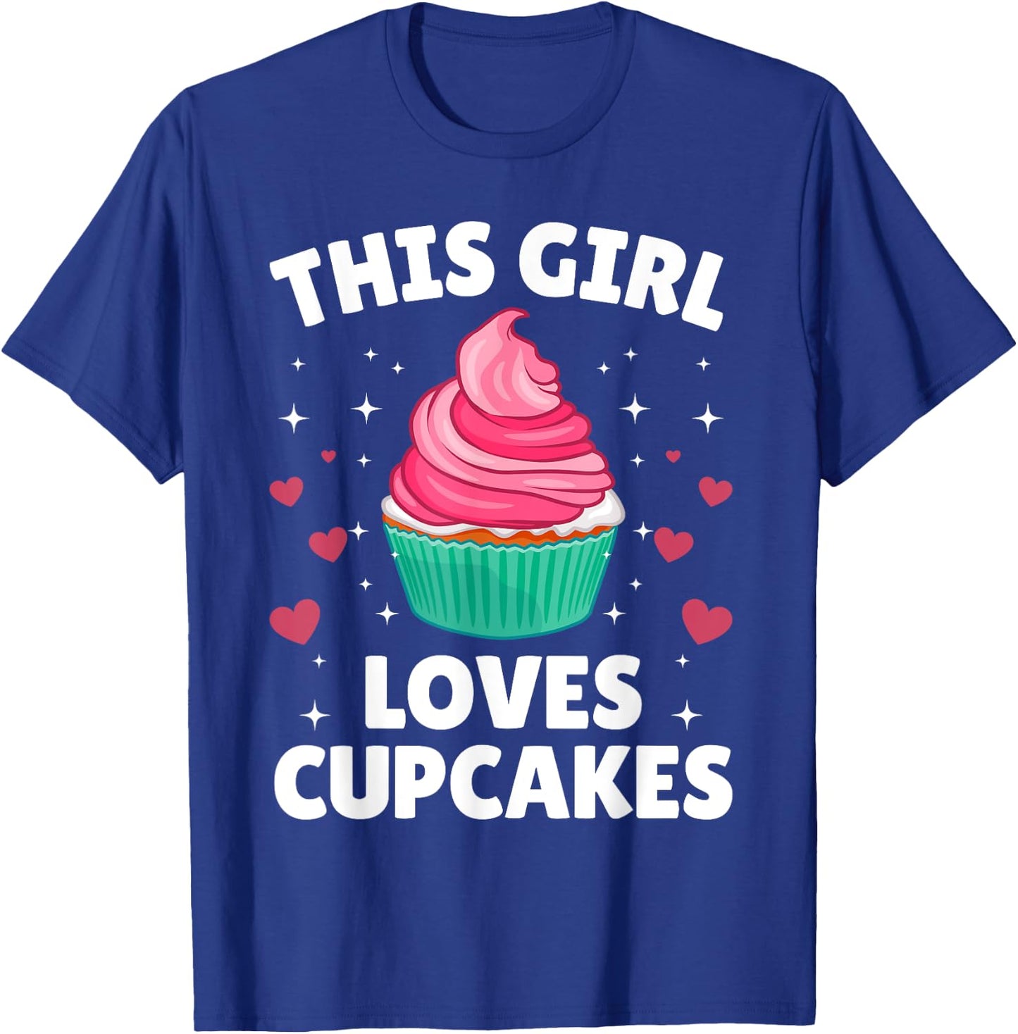 Cool Cupcake Art Teen Girls Baking Dessert Cupcake T-Shirt - T-Shirt | Royal