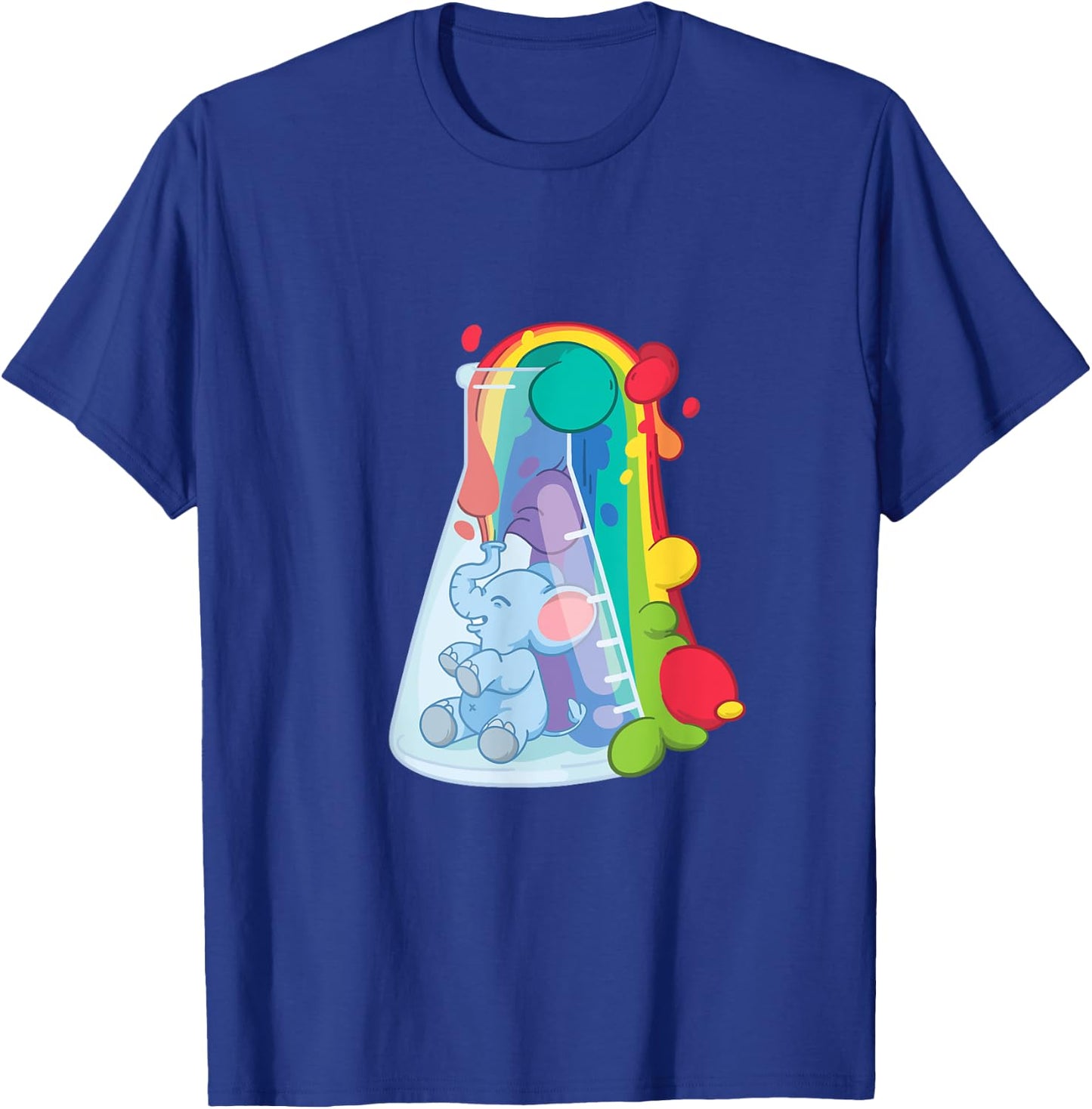Elephant Toothpaste in a Chemistry Beaker T-Shirt - T-Shirt | Royal