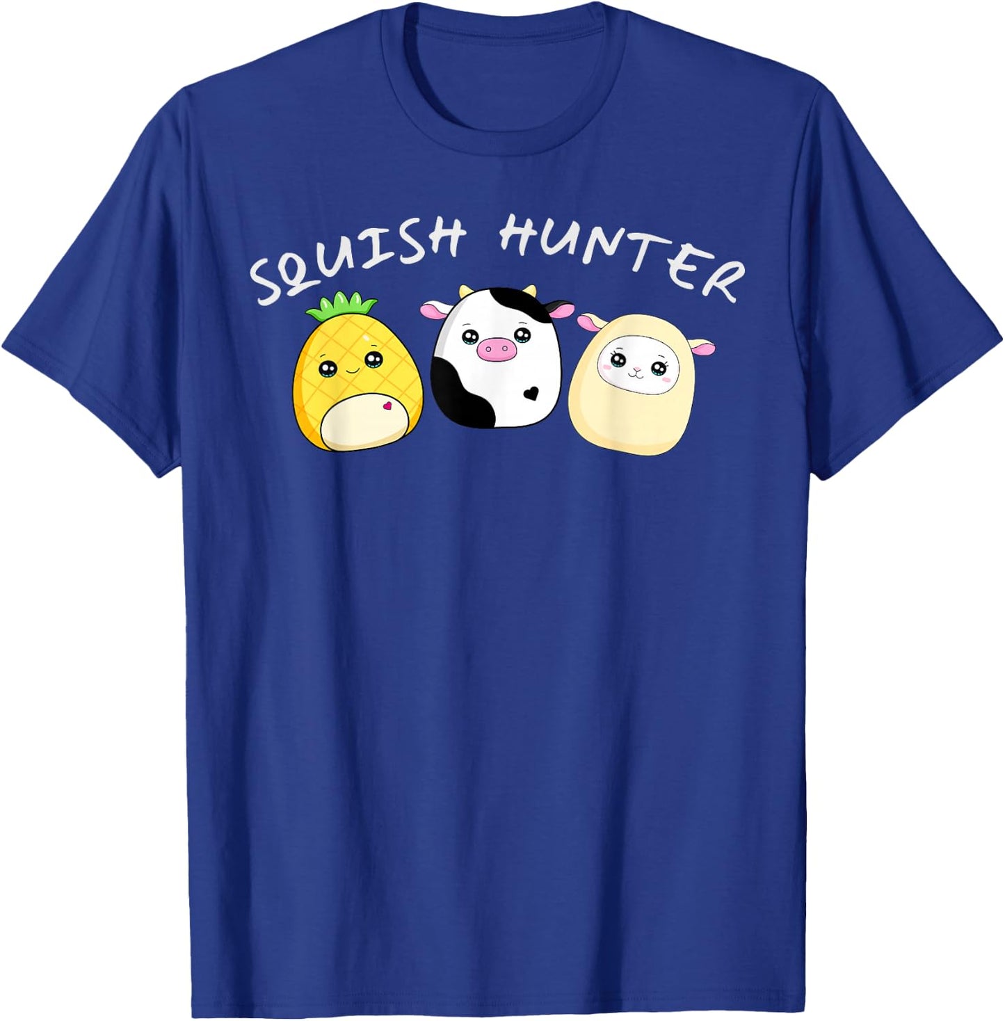 Squish hunter cute animals pineapple cow lamb T-Shirt - T-Shirt | Royal