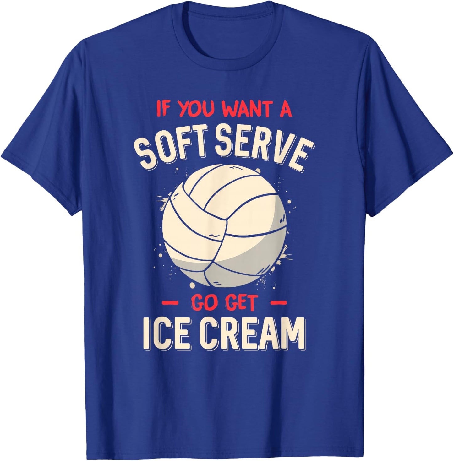 Funny Volleyball Shirt For Girls Teens Women Kids T-Shirt - T-Shirt | Royal