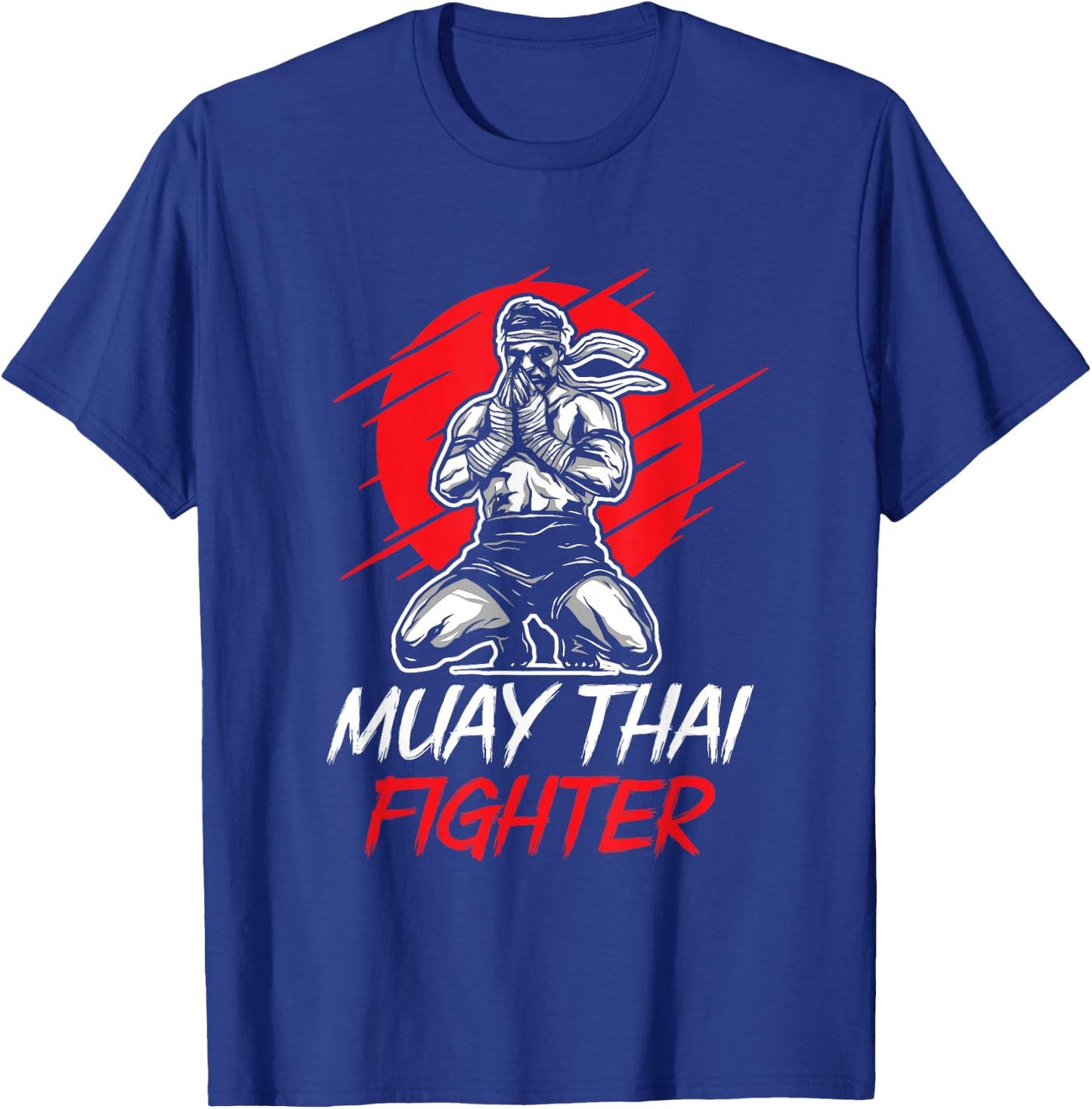 Muay Thai Fighter Martial Arts Boxing Hobby T-Shirt - T-Shirt | Royal