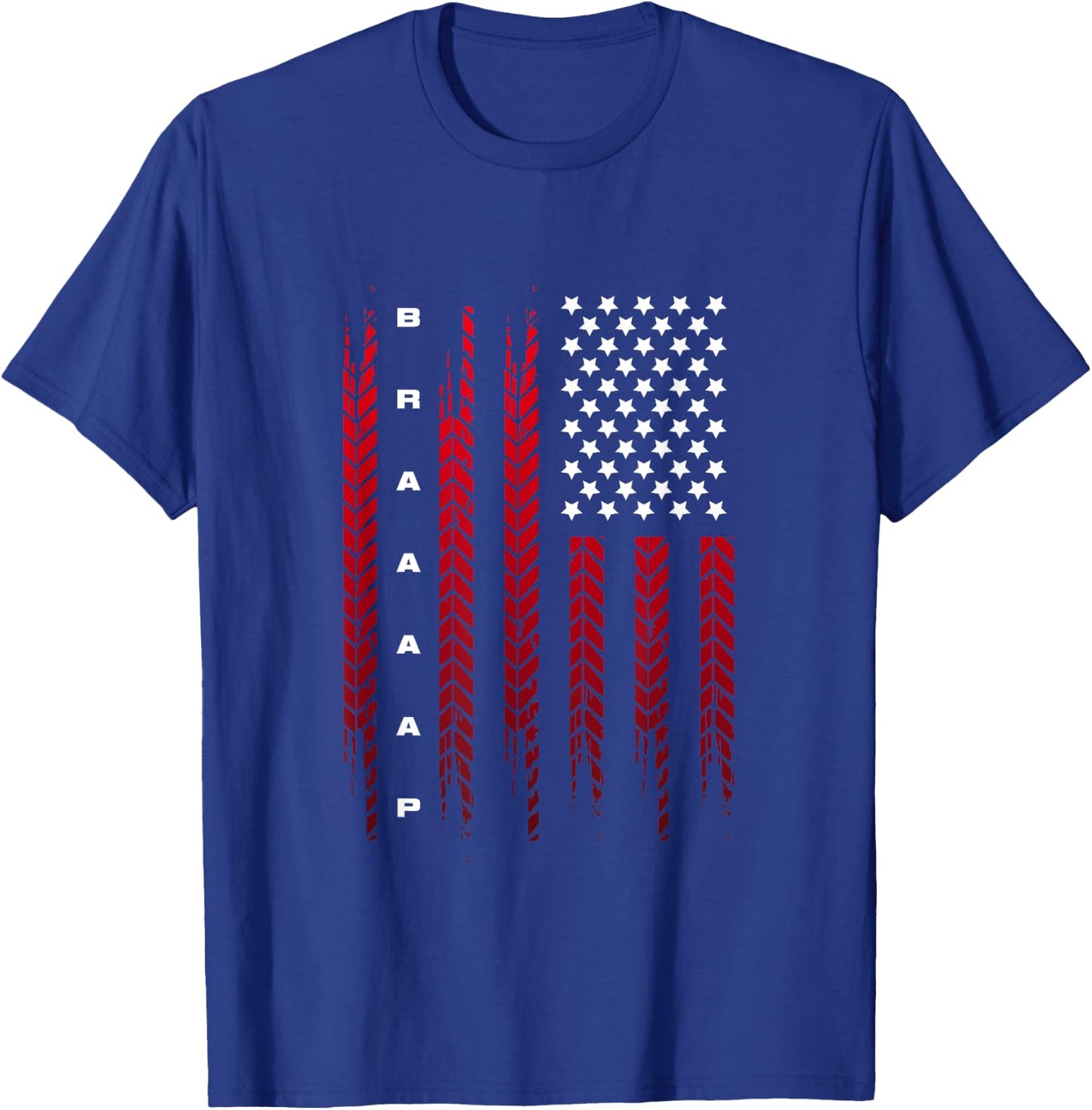 American Flag Motocross Apparel - Motocross Dirt Bike Women Kids Men T-Shirt - T-Shirt | Royal