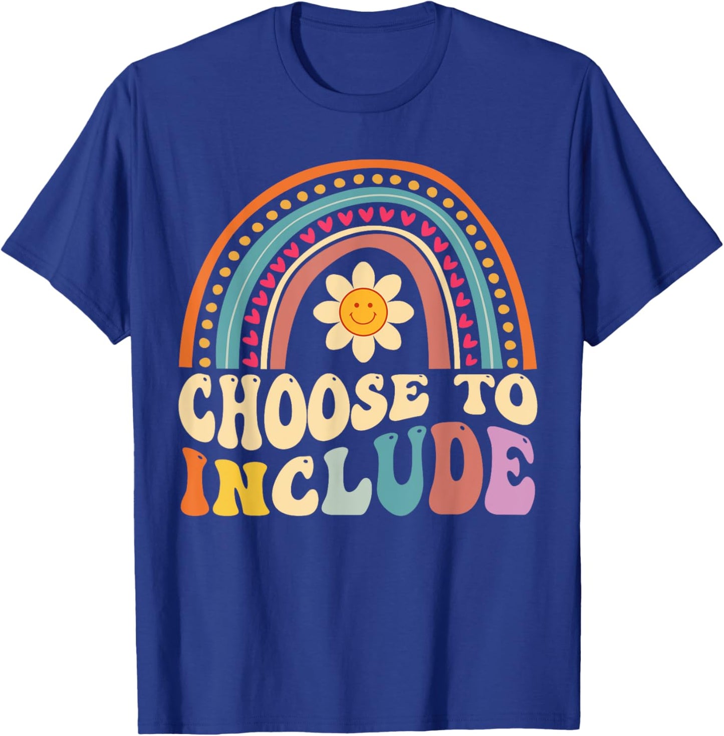 Choose To Include For Autism Teacher Special Education SPED Men Women Girls Kids T-Shirt - T-Shirt | Royal