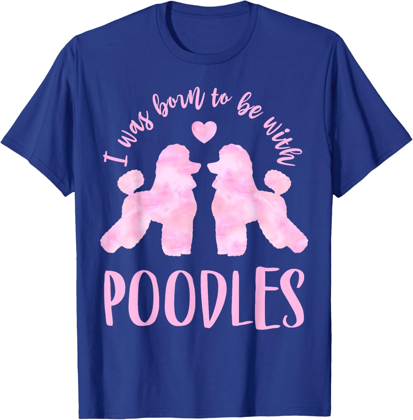 Poodle Lover's 2 Pink Poodles T-Shirt - T-Shirt | Royal