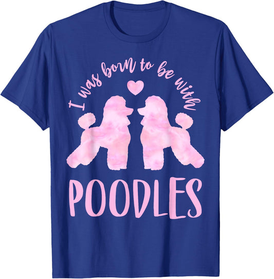 Poodle Lover's 2 Pink Poodles T-Shirt - T-Shirt | Royal