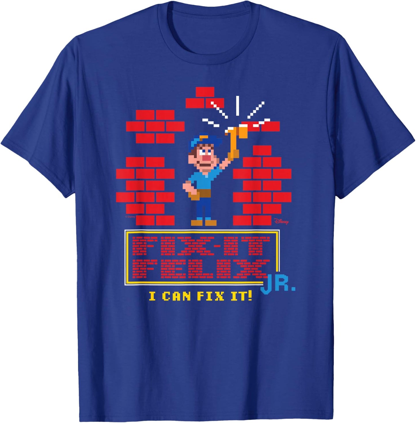 Wreck It Ralph - I Can Fix It Felix T-Shirt - T-Shirt | Royal