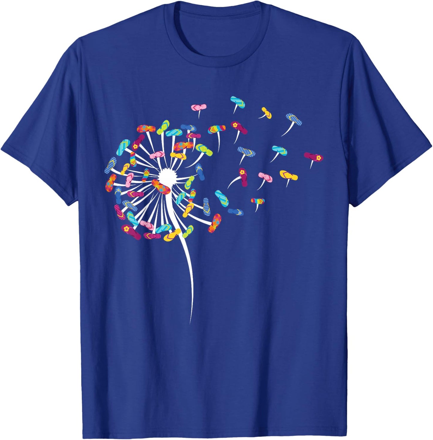Dandelion Flip Flops Surfing Stuff for Beach T-Shirt - T-Shirt | Royal