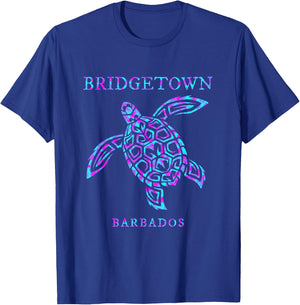 Bridgetown Barbados Sea Turtle Boys Girls Toddler Souvenir T-Shirt - T-Shirt | Royal