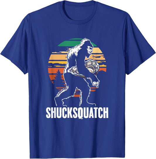 Shucksquatch Oyster Shucker Sasquatch Shuck Oyster Shucking T-Shirt - T-Shirt | Royal