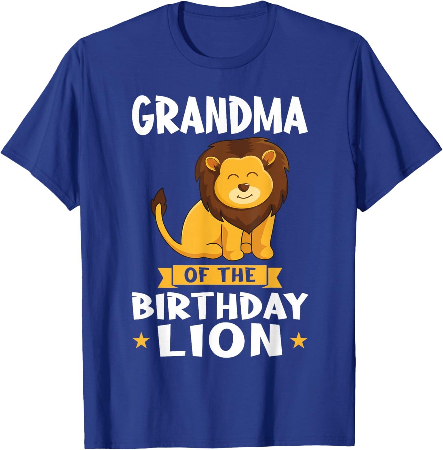 Grandma of the Birthday Lion Birthday T-Shirt - T-Shirt | Royal