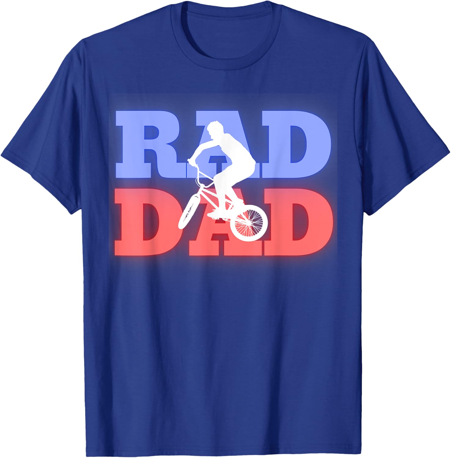 80's Style BMX Rad Dad T-Shirt - T-Shirt | Royal