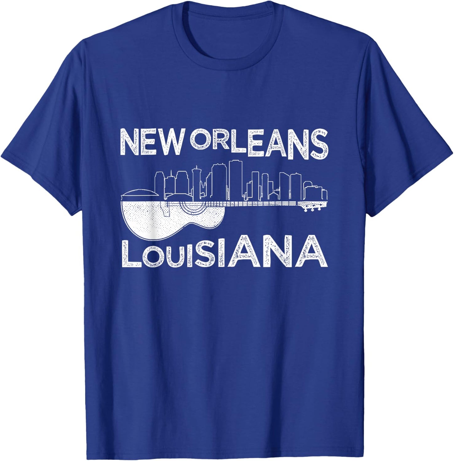 Souvenir New Orleans Guitar Music Louisiana New Orleans T-Shirt - T-Shirt | Royal