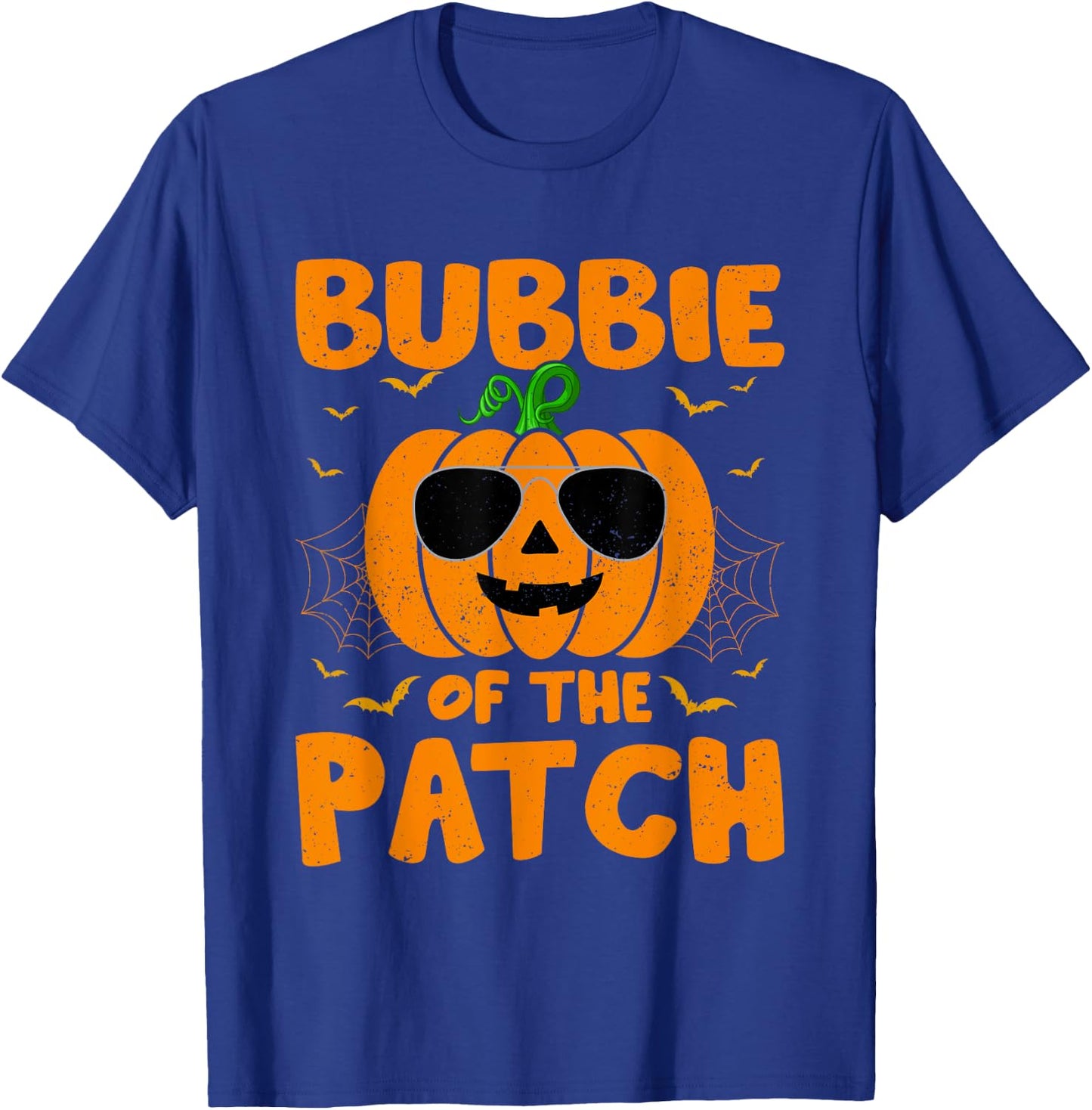 Pumpkin Bubbie Of The Patch Family Group Costume Halloween T-Shirt - T-Shirt | Royal