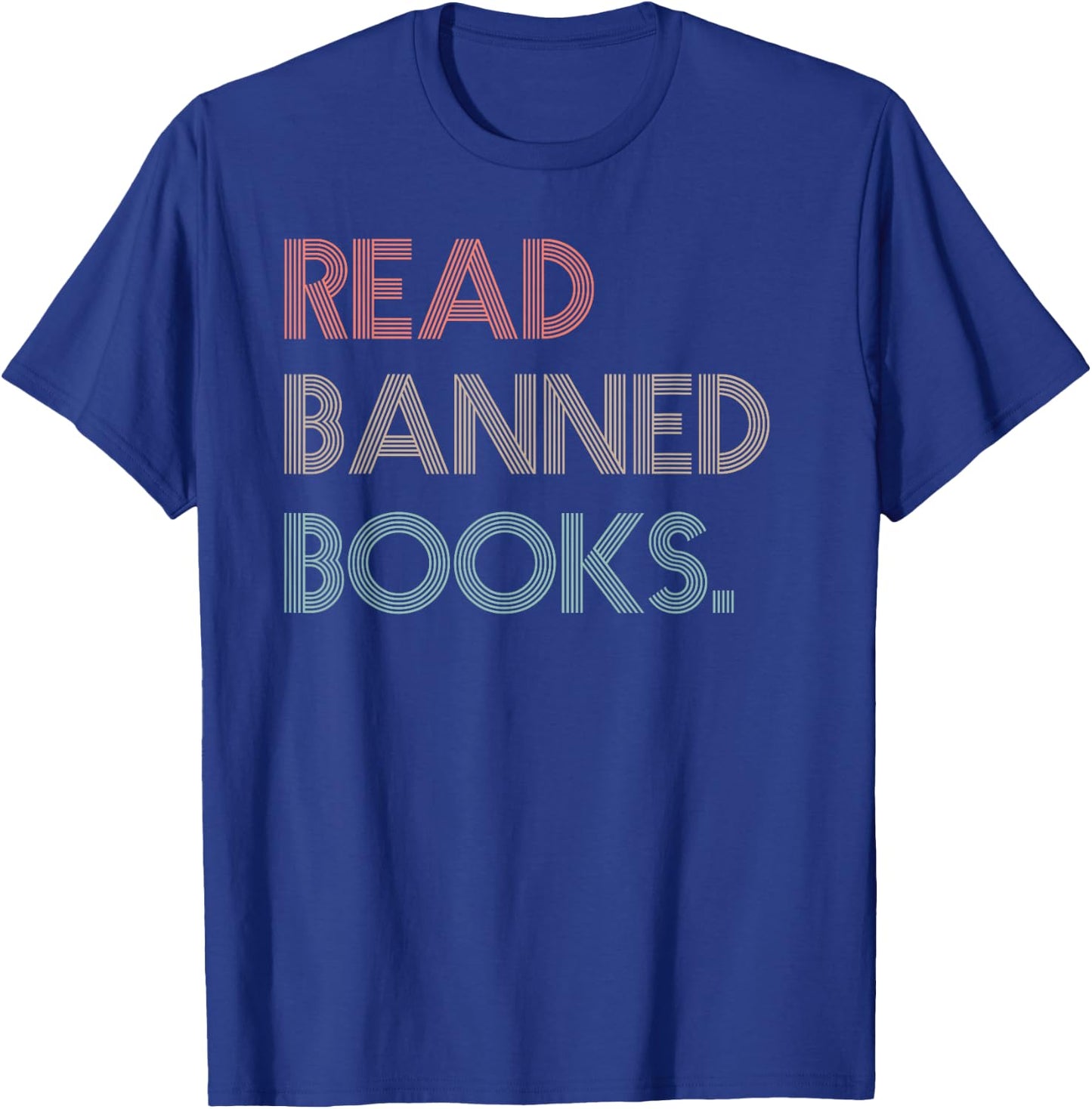 Read Banned Books Librarians Banned Books Week Retro Vintage Small T-Shirt - T-Shirt | Royal