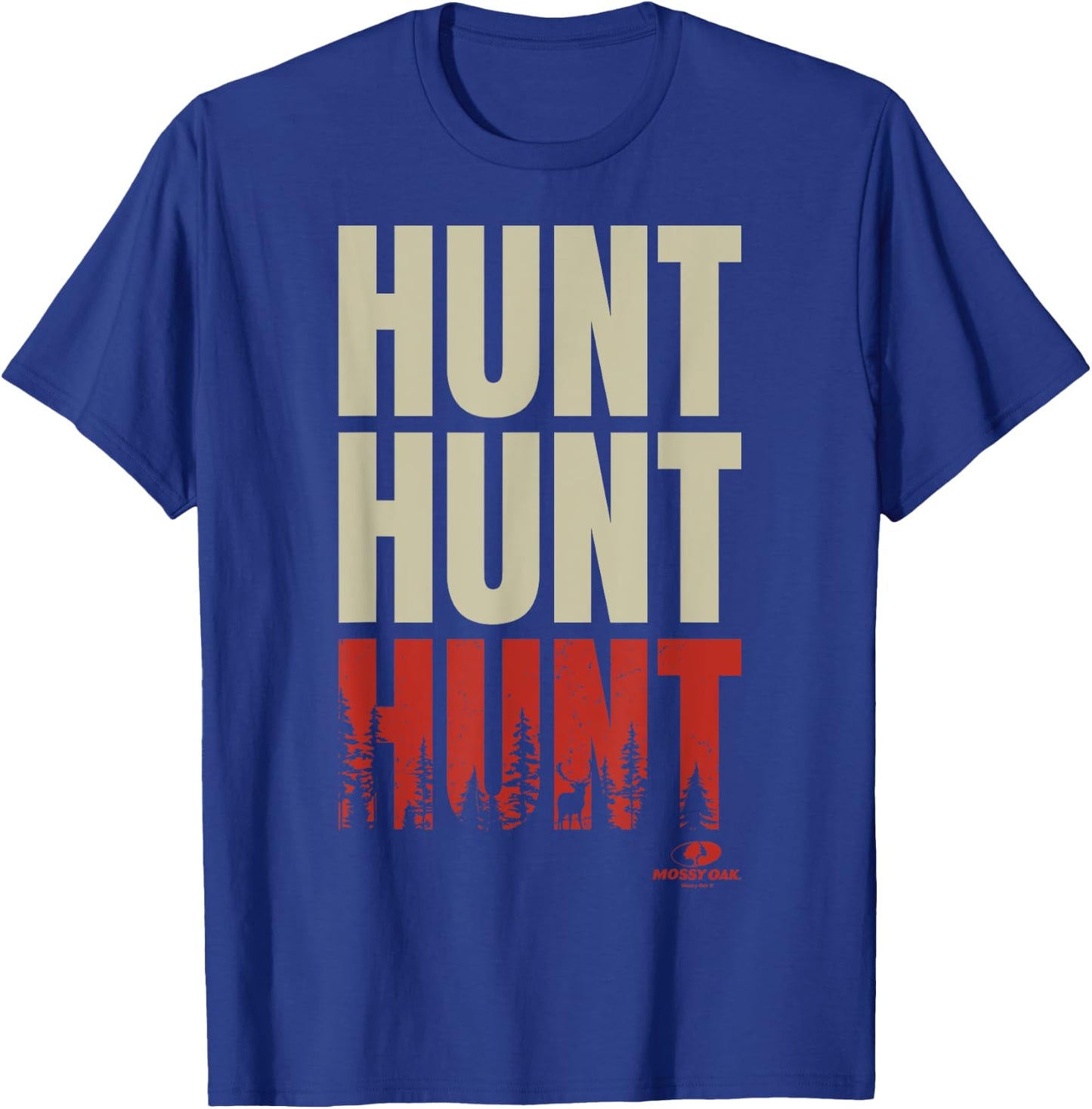 Mossy Oak Hunt Hunt Hunt Forest Fill Logo T-Shirt - T-Shirt | Royal