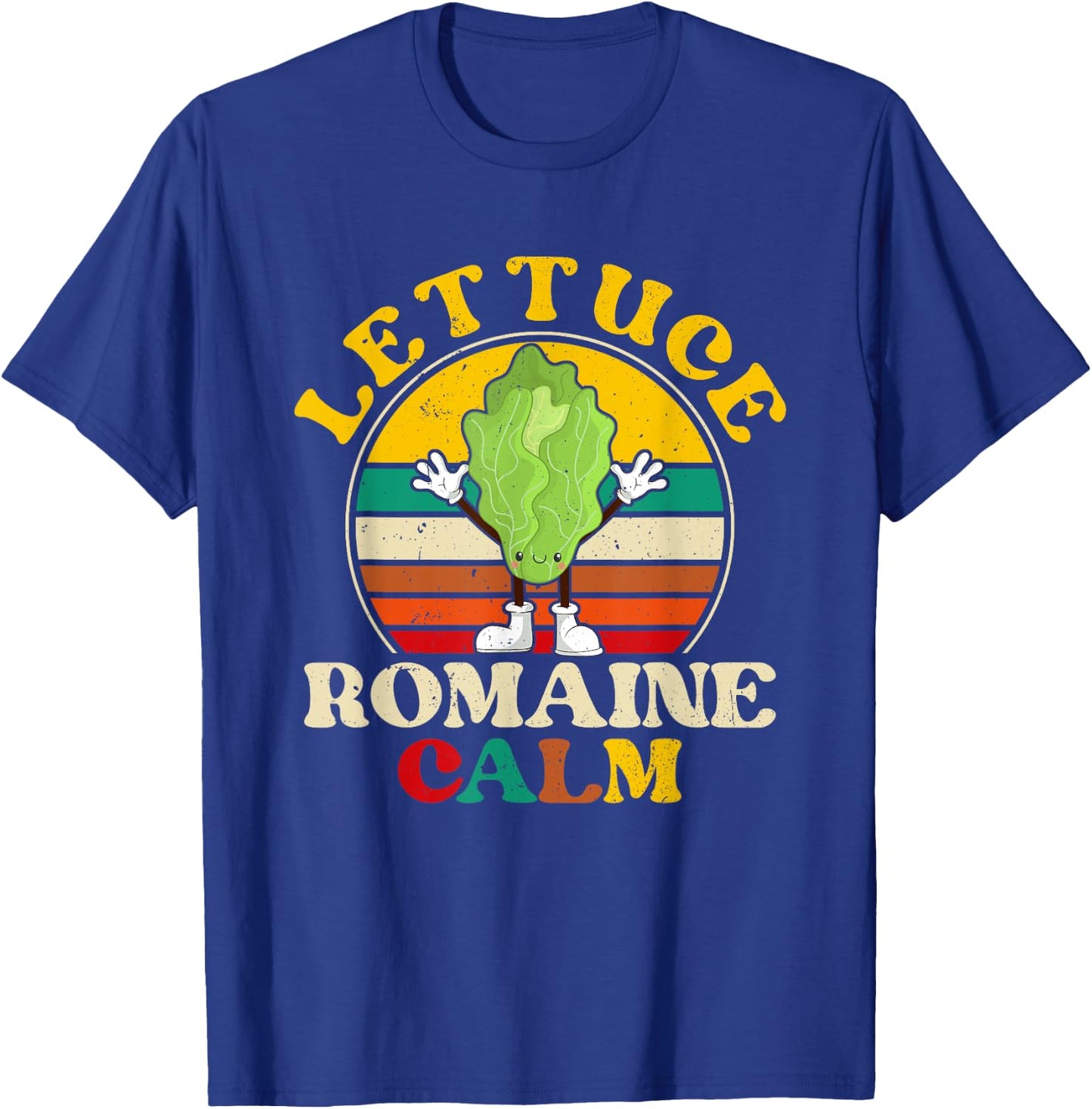 Vegan Lettuce Romaine Calm Vegetarian Funny Women T-Shirt - T-Shirt | Royal