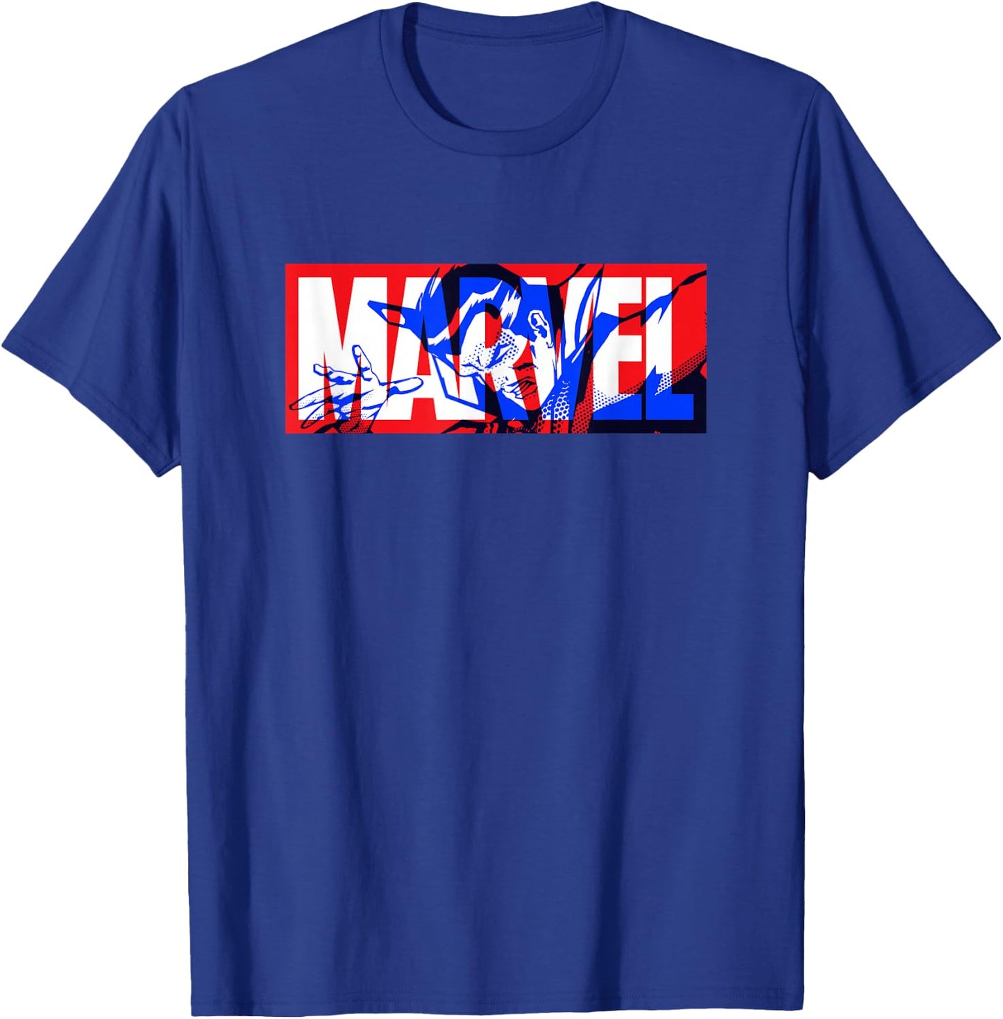 Marvel Logo Doctor Strange Comic Art T-Shirt - T-Shirt | Royal