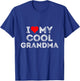 I love my cool Grandma Heart T-Shirt - T-Shirt | Royal