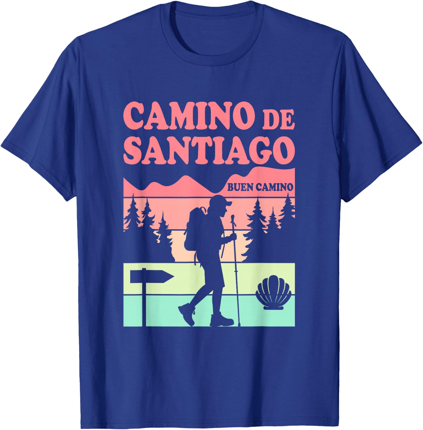 Camino de Santiago T-Shirt - T-Shirt | Royal