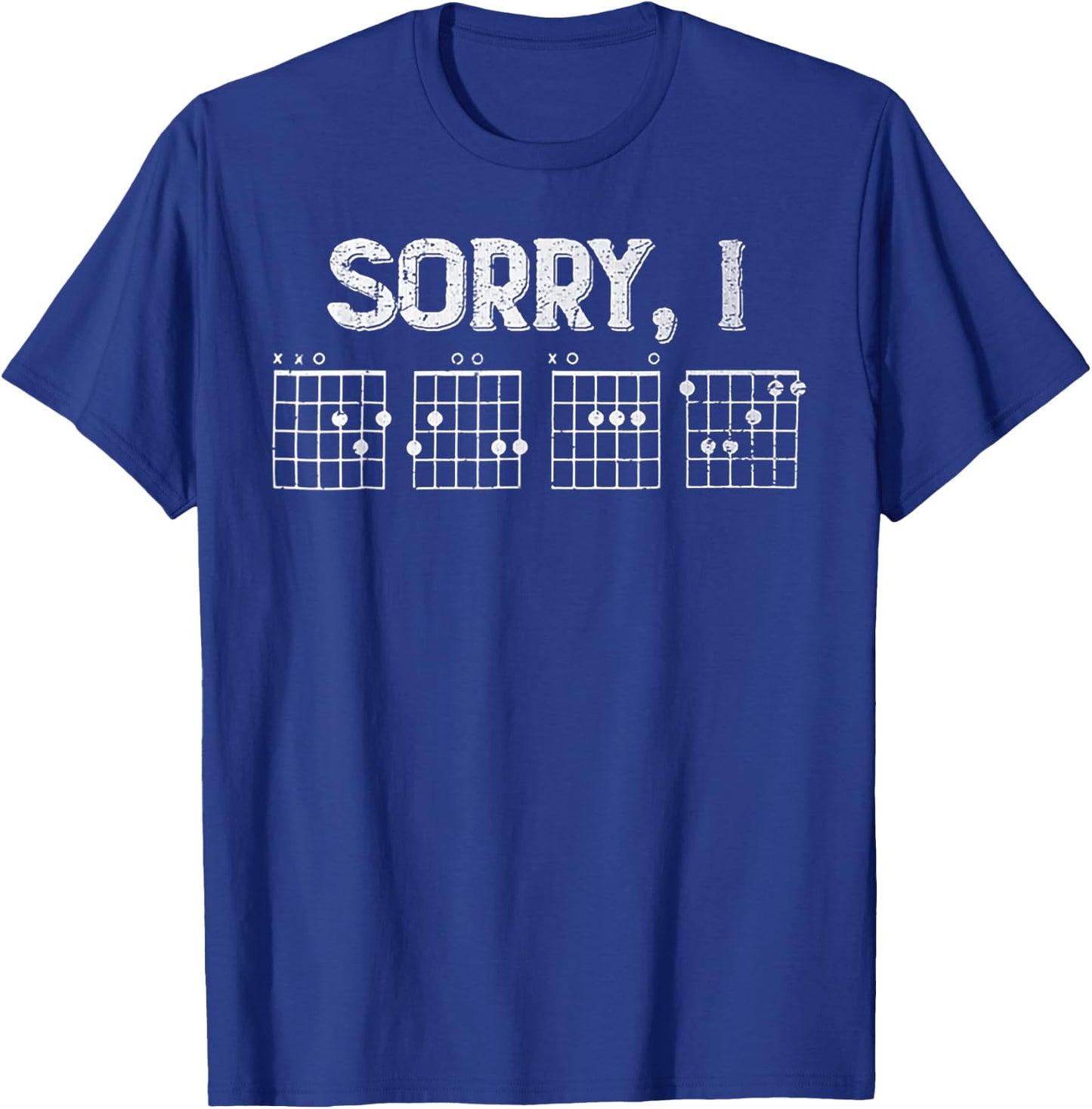 Sorry I-DGAF Funny Guitar Chords T-Shirt - T-Shirt | Royal