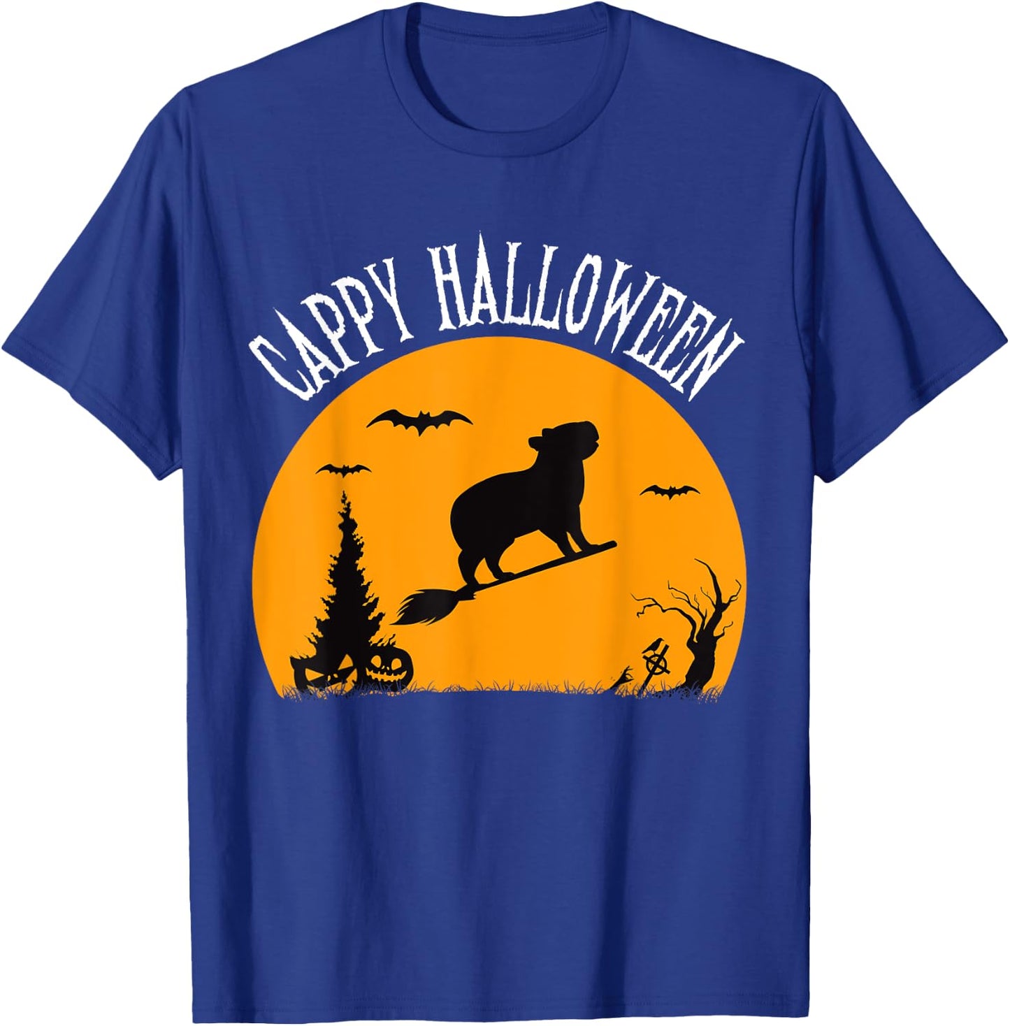 Cappy Halloween Funny Capybara Costume T-Shirt - T-Shirt | Royal