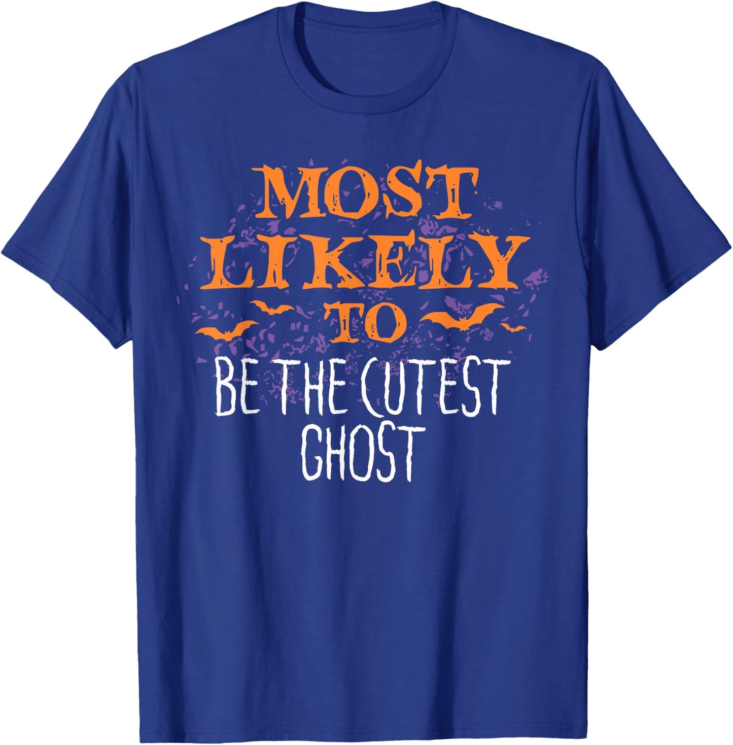Most Likely To Halloween Be The Cutest Ghost Matching T-Shirt - T-Shirt | Royal
