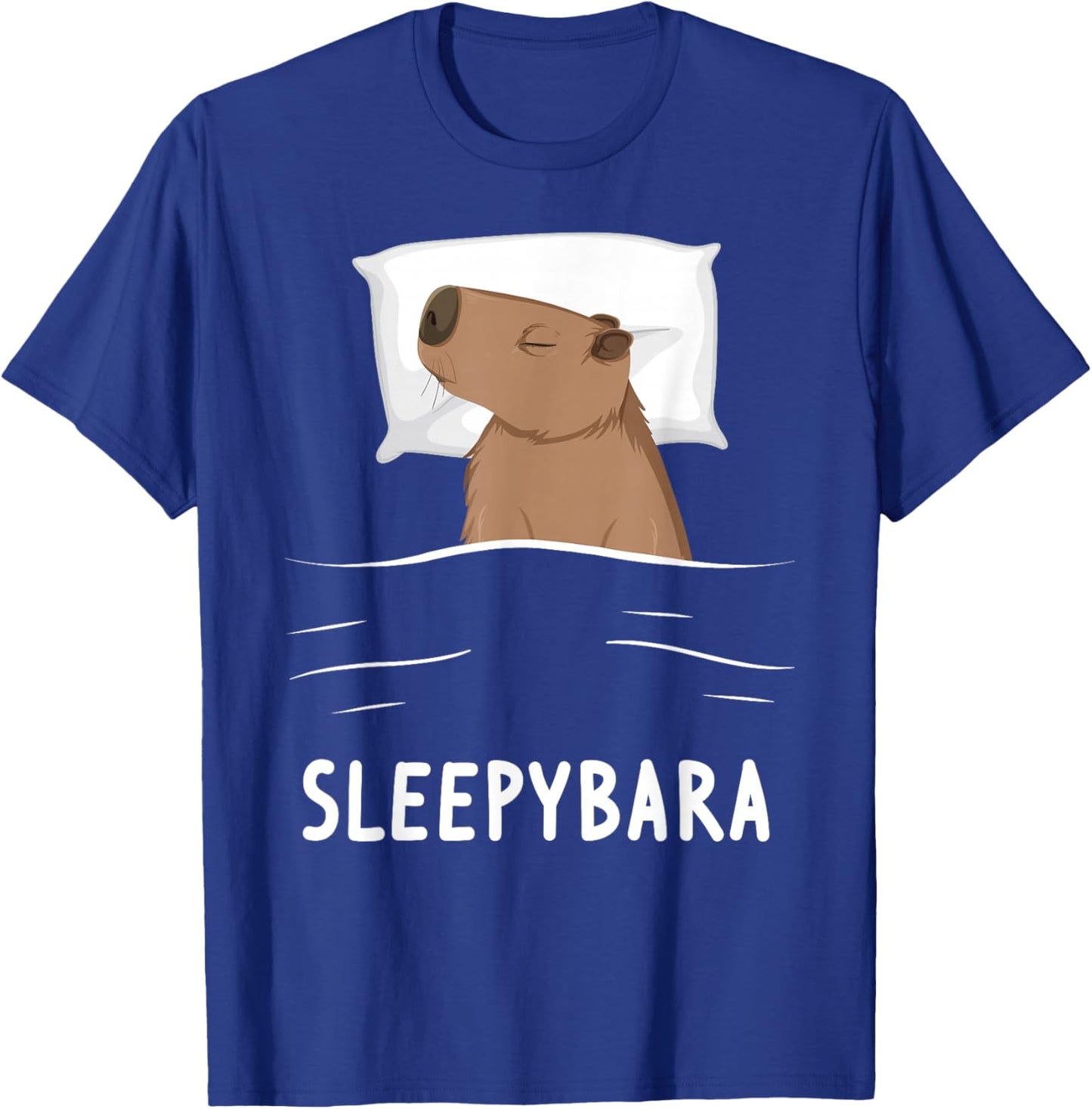 Capybara Sleepybara Sleep Capybara T-Shirt - T-Shirt | Royal