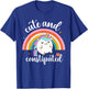 Funny Constipation IBS-C Tummy Ache Cute Constipated Unicorn T-Shirt - T-Shirt | Royal