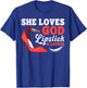 Funny Lipstick Art Girls Lipstick Makeup Artist T-Shirt - T-Shirt | Royal