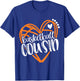 Girls Basketball COUSIN Heart Distressed T-Shirt - T-Shirt | Royal