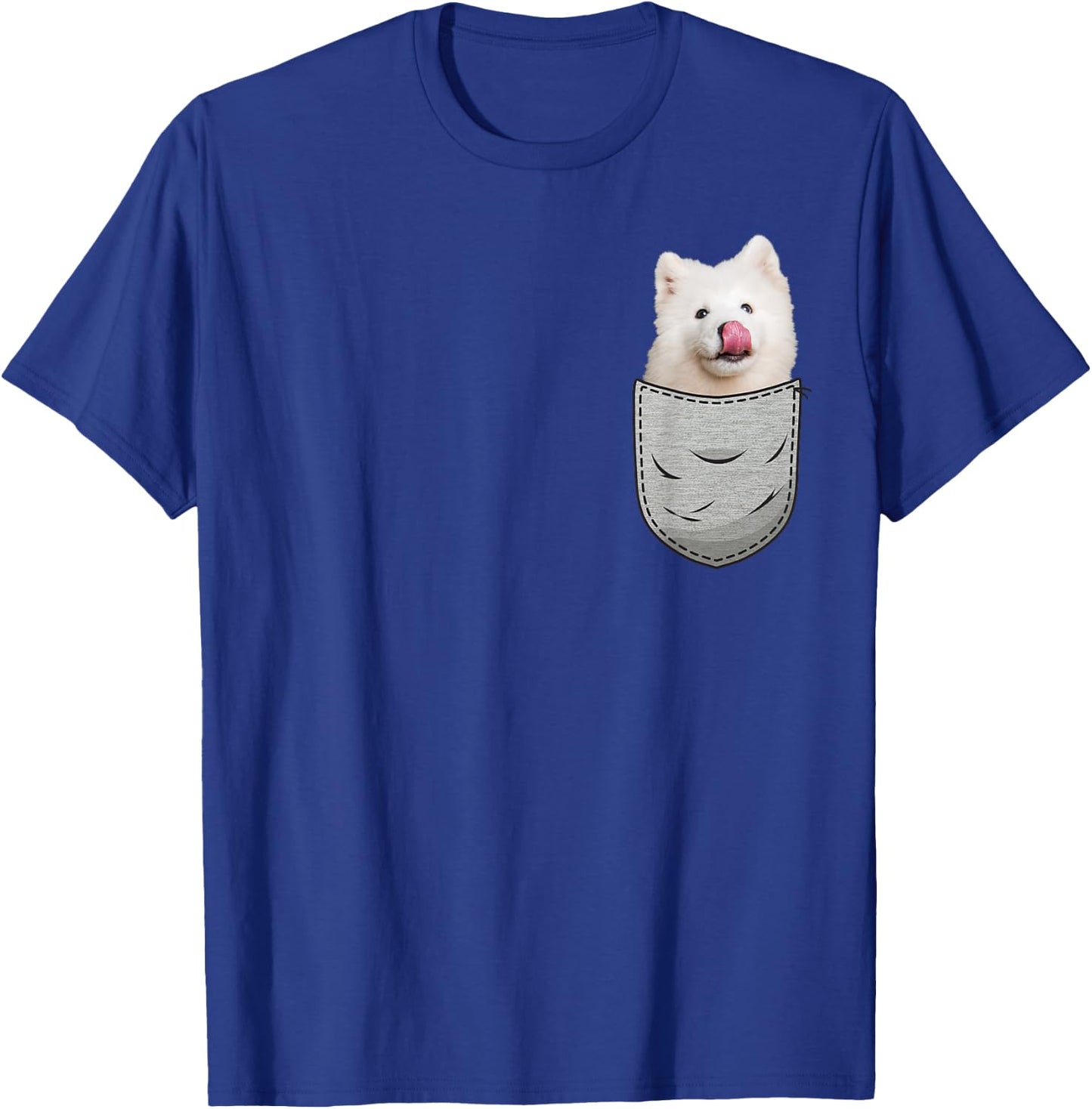 Samojeder Samoyed Chest Bag Pocket Dog Owners T-Shirt - T-Shirt | Royal