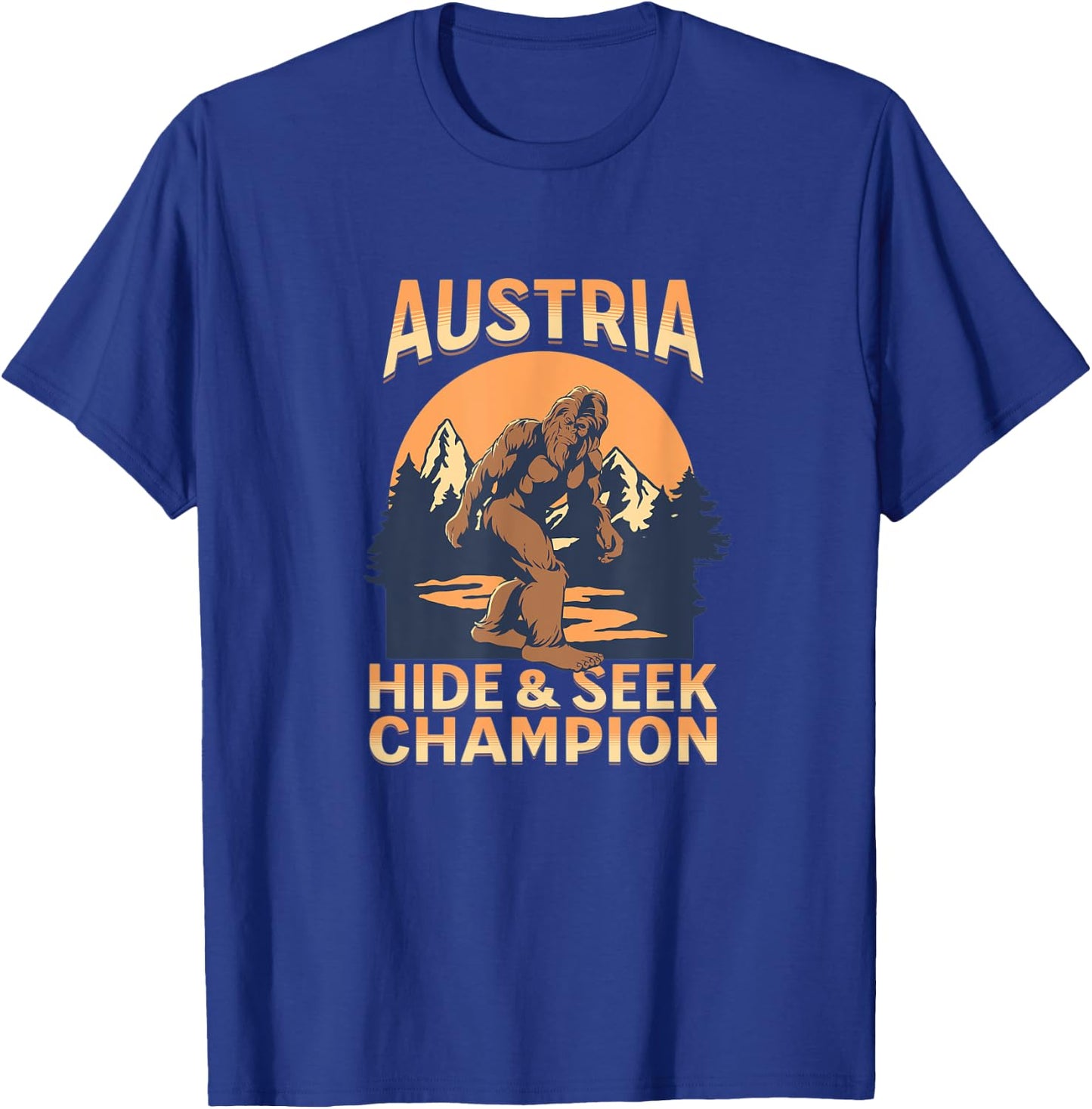 Austria Bigfoot Country Sunset Champ T-Shirt - T-Shirt | Royal