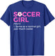 Soccer Girl Definition T-Shirt - T-Shirt | Royal