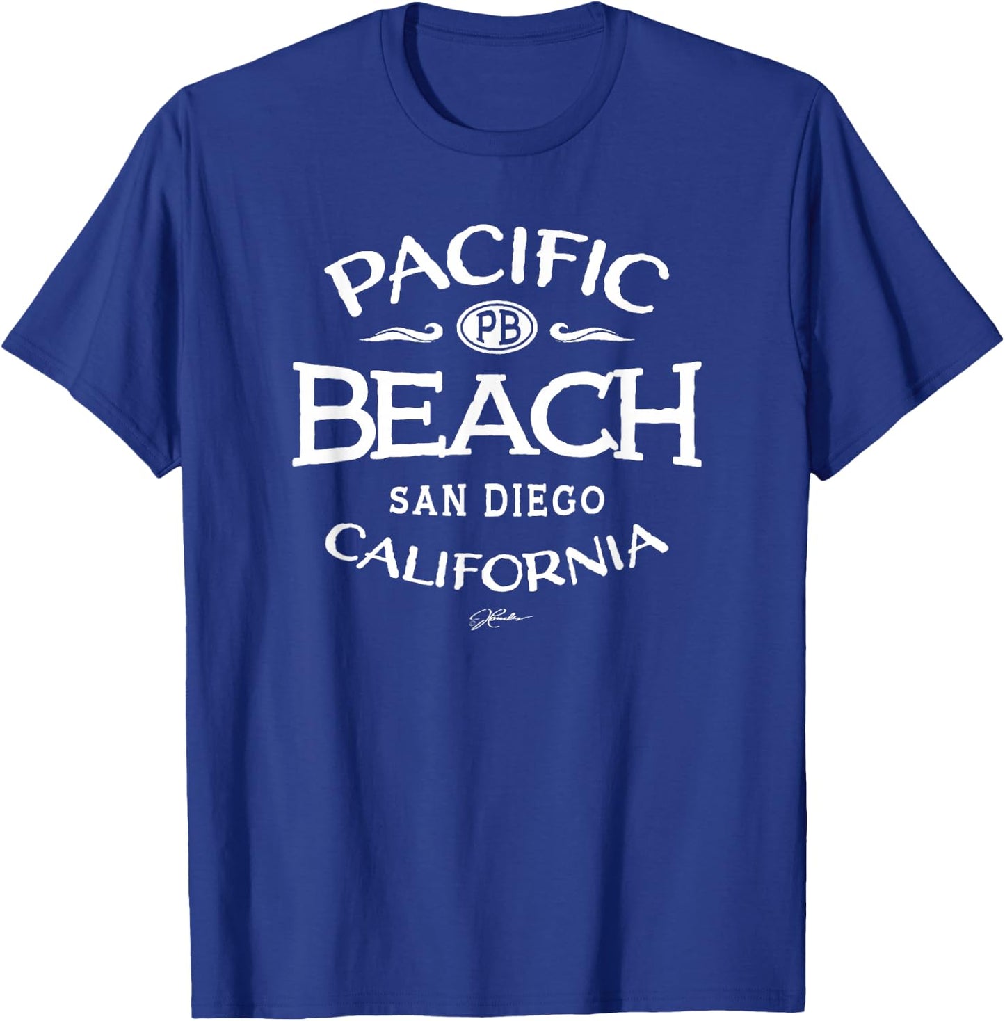 JCombs Pacific Beach San Diego California T-Shirt - T-Shirt | Royal