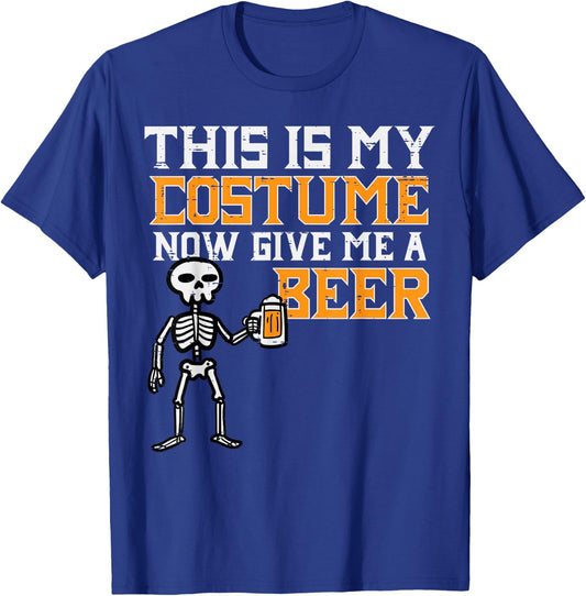 This Is My Costume Funny Skeleton Halloween Men Dad T-Shirt - T-Shirt | Royal