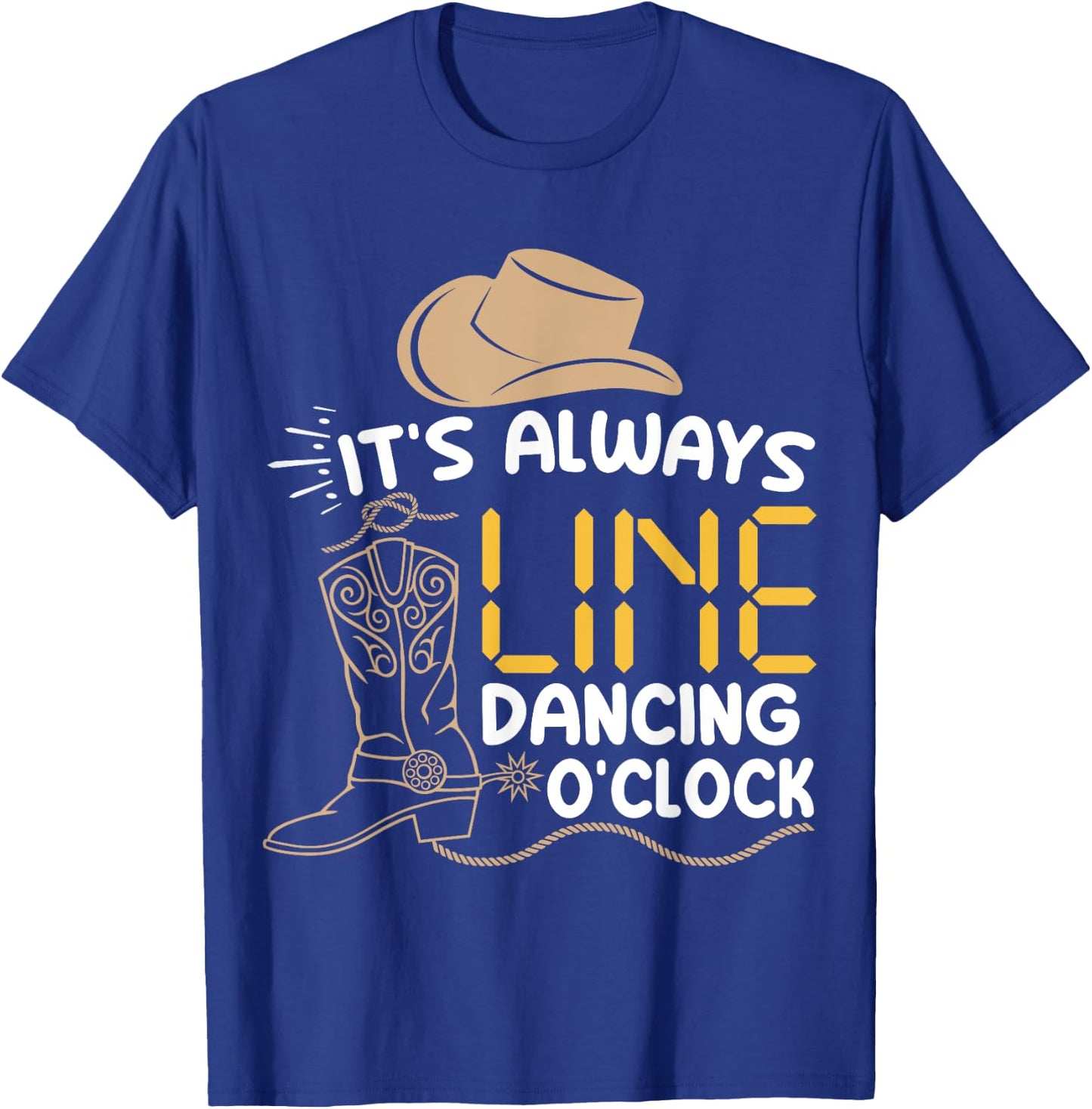 Line Dancing Funny Line Dance T-Shirt - T-Shirt | Royal