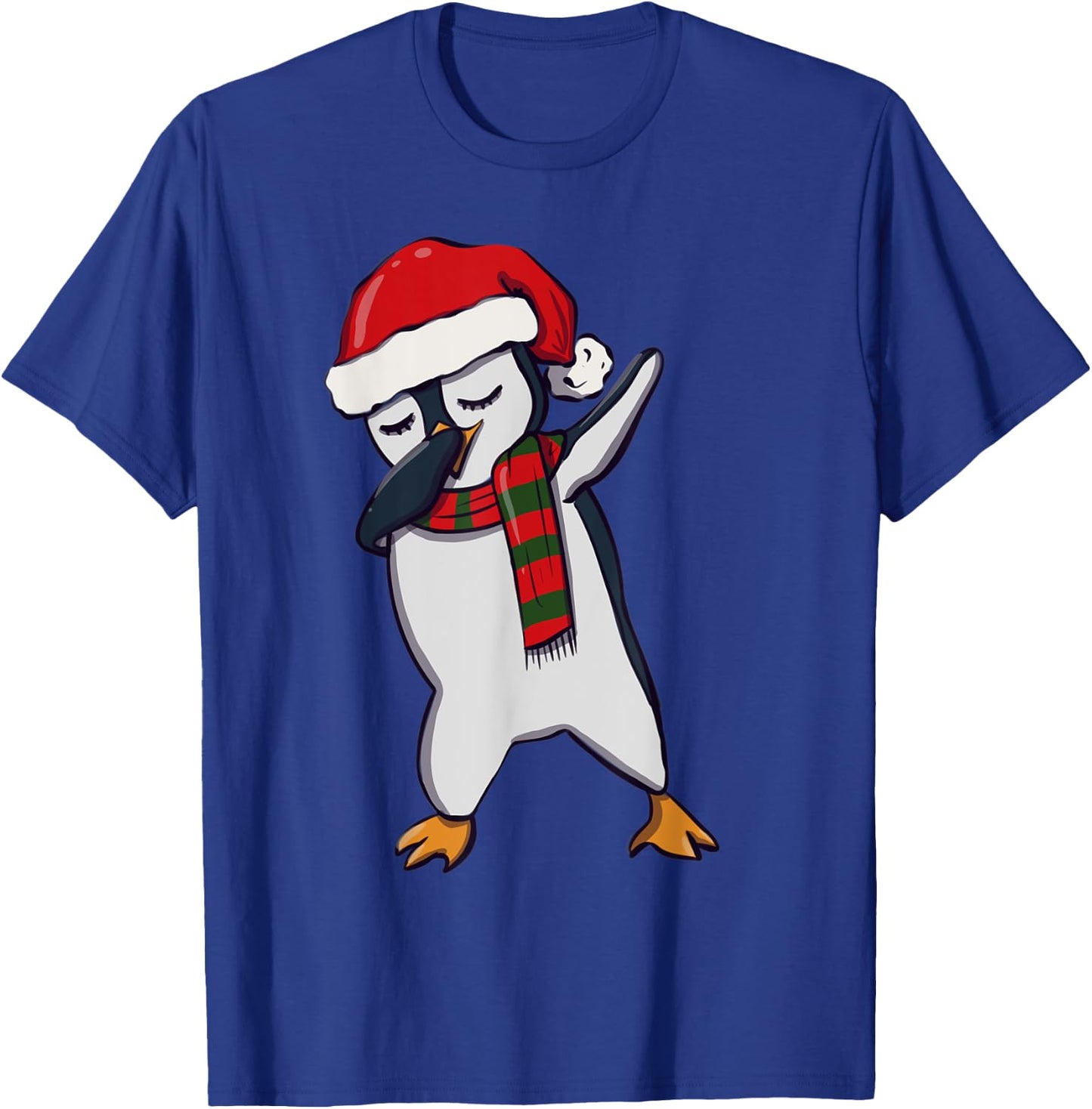 Kids Dabbing Dab Penguin Man Xmas Girls Boys Christmas T-Shirt - T-Shirt | Royal