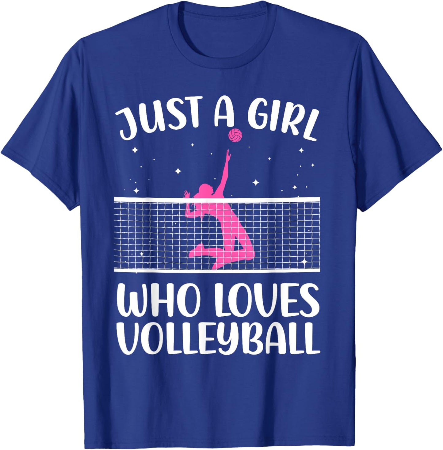 Cute Volleyball Player for Teen Girls Women Libero Coach T-Shirt - T-Shirt | Royal