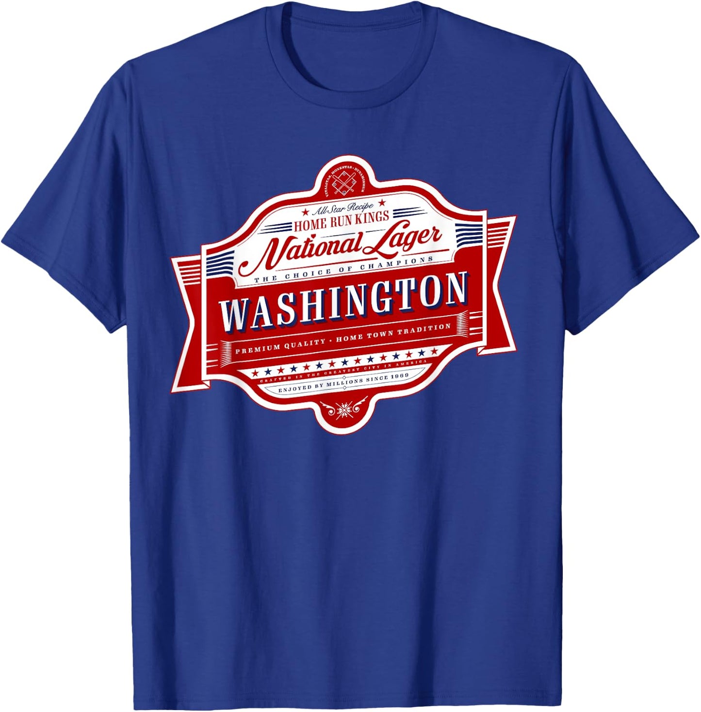 Classic Washington D.C. Beer Label - D.C. Pride T-Shirt - T-Shirt | Royal