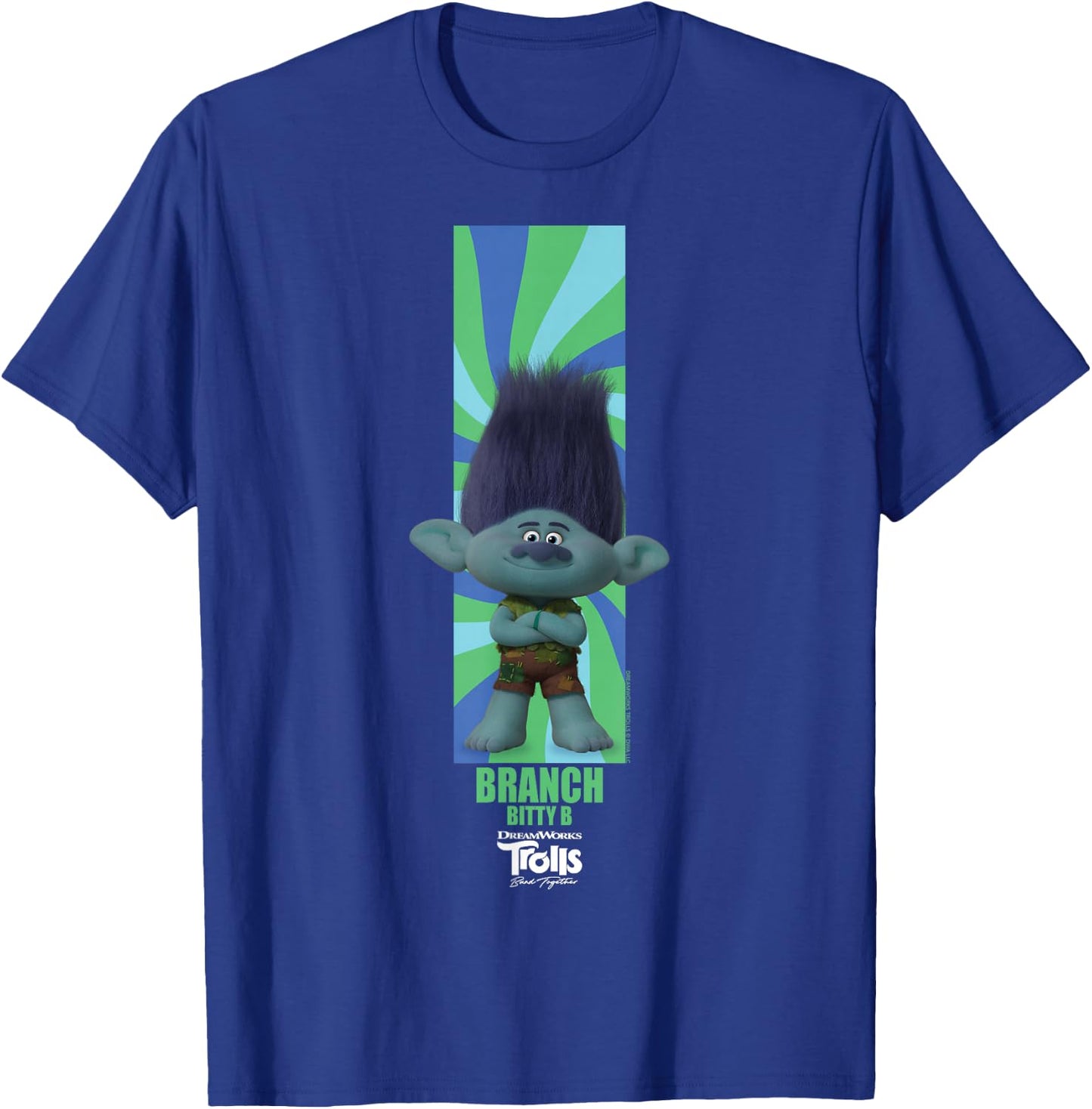 DreamWorks Trolls Band Together BroZone Branch T-Shirt - T-Shirt | Royal